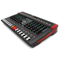 SINEXTESIS Mixer 12 canali, multieffetto DSP, interfaccia USB, lettore Mp3, Bluetooth