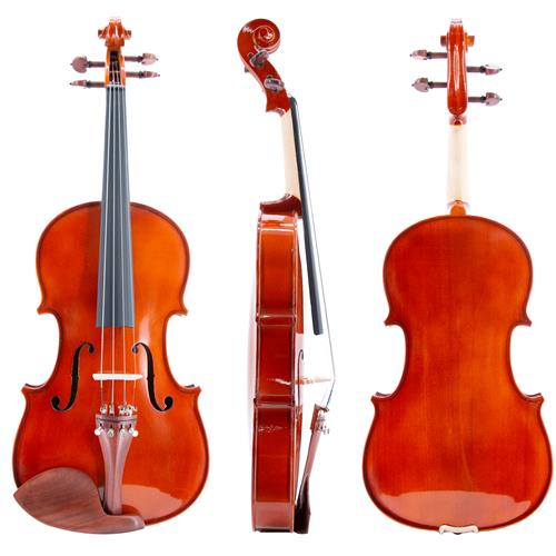 ffalstaff Viola da 40,6 cm Massello "Accademy" Finitura Lucida, parti in Palissandro (Custodia Sagomata)
