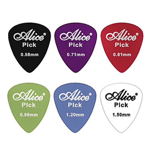 Plettri & Slide ALICE Plettri per Chitarra in Nylon 0.71 mm (12 Pz in  Blister)