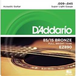 D'ADDARIO Muta per Chitarra Acustica 9/45 American Bronze Super Light