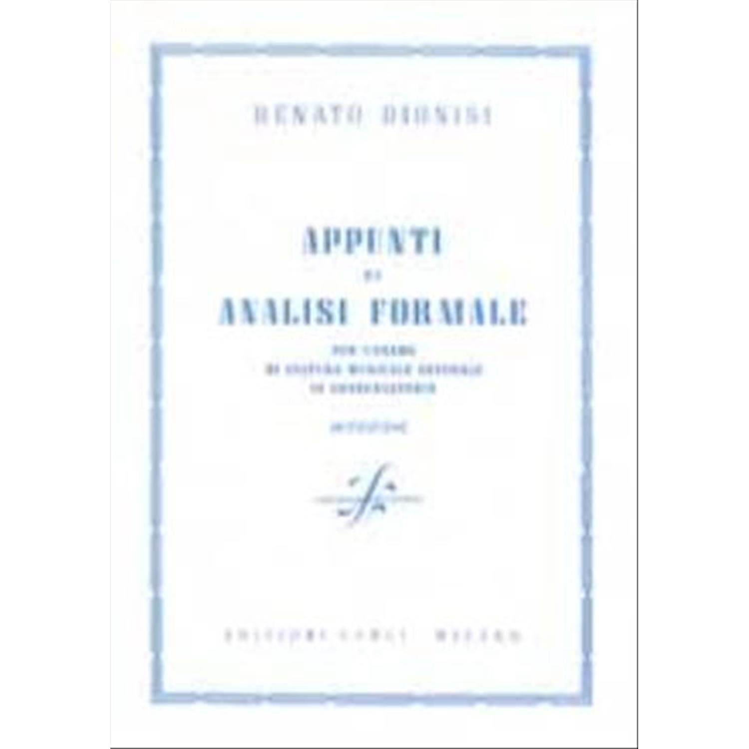 Appunti di analisi formale - Dionisi