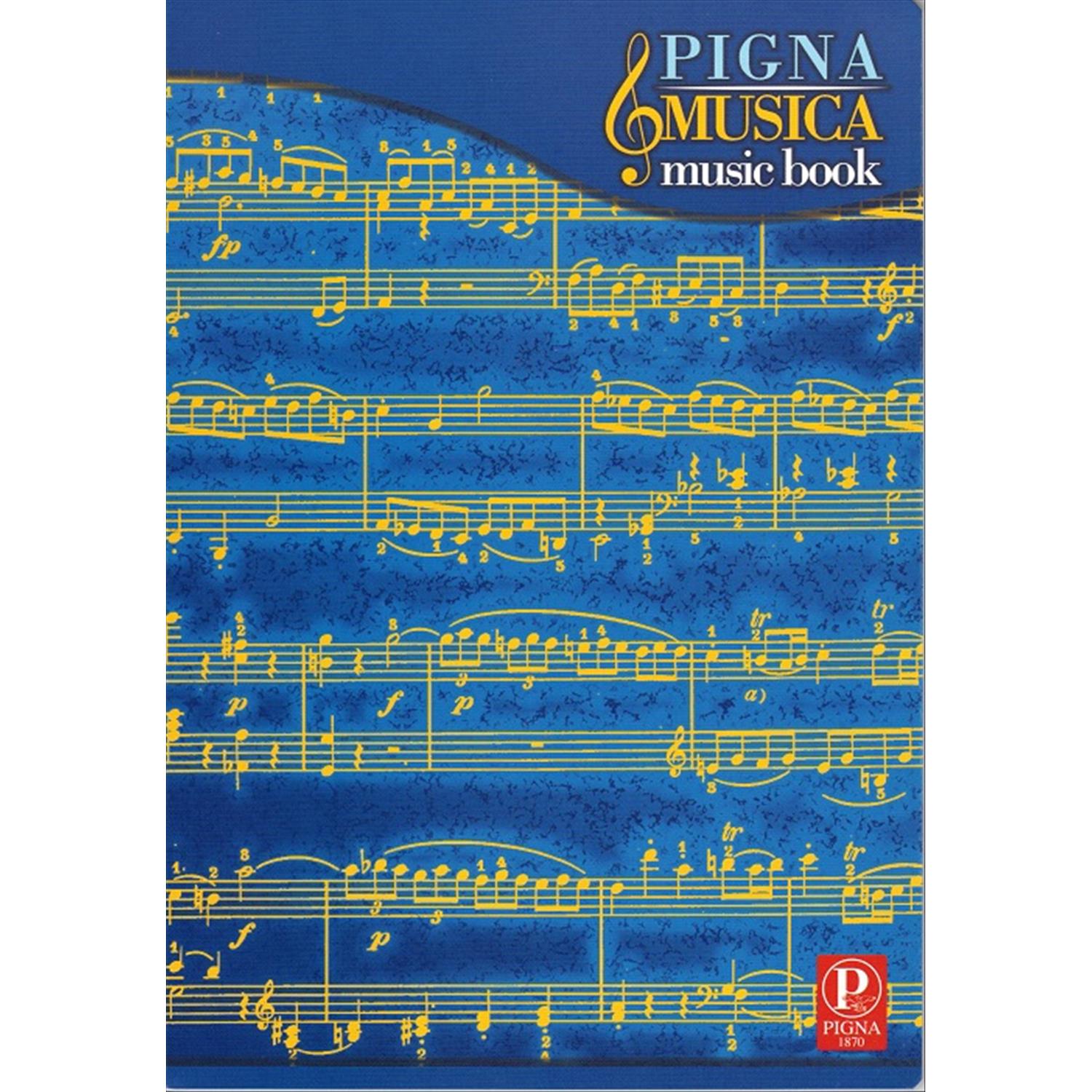 Pigna Quaderno Musica Pentagrammato A4 32 fogli Blu - Trilli Party