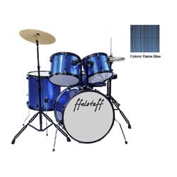 ffalstaff Batteria 5 Pezzi con Cassa da 22" (Flame Blue)