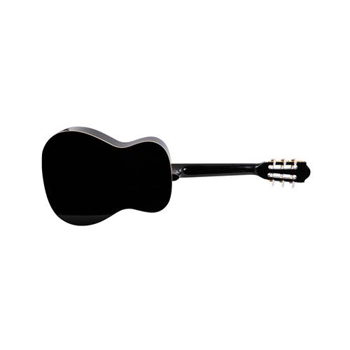 Chitarra Classica 3/4 con Binding Avorio Applicato e Meccaniche Madreperlate (Nero) B-Stock (Imperfezioni sul corpo)