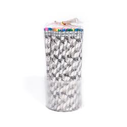 Pacco matite tema musicale con gomma (100pz)