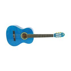 ffalstaff C441 Chitarra Classica 4/4 in Tiglio e Acero, Meccaniche Madreperla e Binding Applicato (Blu)