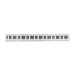 Righello con tastiera tastiera musicale (dim. 30cm - Bianco)