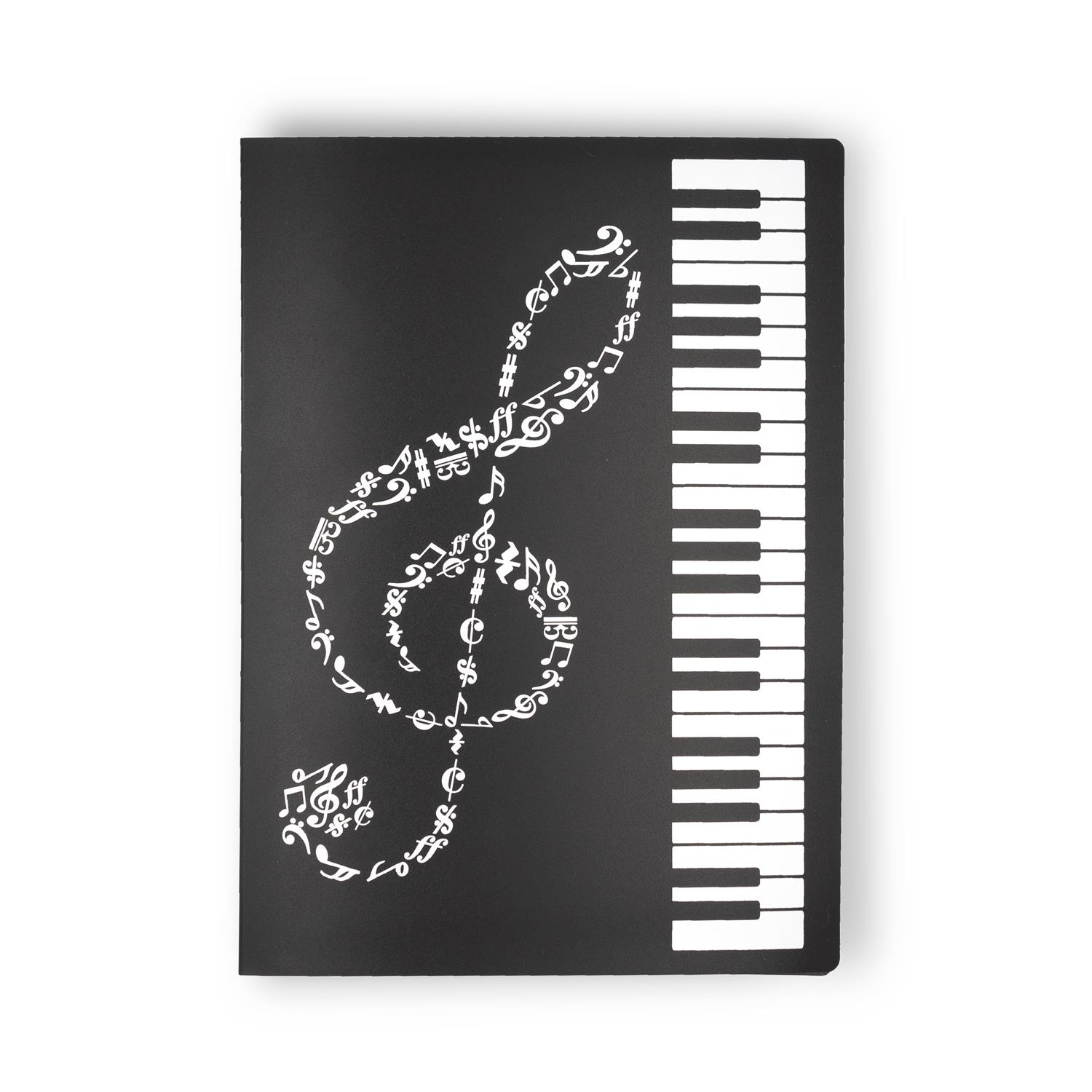 Cancelleria Musicale Raccoglitore tema musicale A4/A3 (20 pagine)