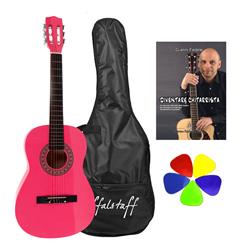 Chitarra classica Yukawa 36" Rosa con Borsa, Libro e 5 plettri in Omaggio