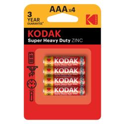 KODAK Batteria Zinco Carbone Mini Stilo AAA (4 pz in Blister)