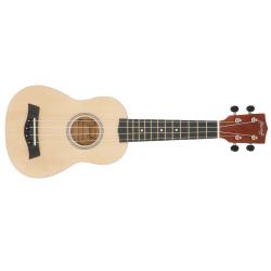 ffalstaff Ukulele Soprano 21" Superior Satinato con borsa (Natural Scuro)