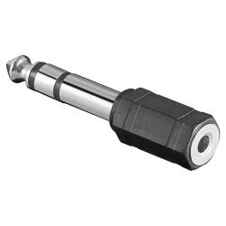 SINEXTESIS Adattatore Spina Jack Stereo 6,3 mm. (M) - Presa Jack Stereo 3,5 mm. (F)