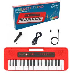 ffalstaff Mini Tastiera Elettronica 37 tasti, 4 suoni, 4 ritmi (per uso ludico)