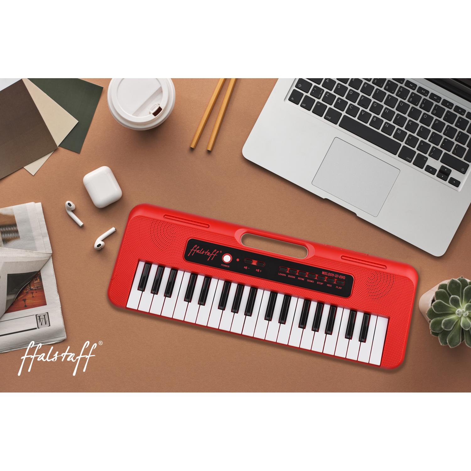 ffalstaff Mini Tastiera Elettronica 37 tasti, 4 suoni, 4 ritmi (nuova - senza imballo)