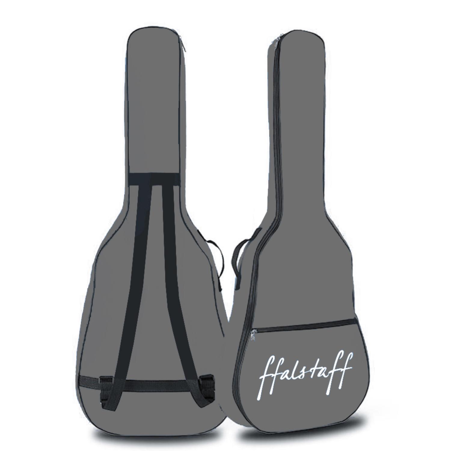 per Chitarra Classica Borsa per Chitarra Classica 4/4 con 2 tracolle uso  zaino e tasca porta accessori (Grigio)