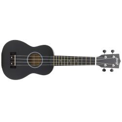 ffalstaff Ukulele Soprano 21" Superior Satinato con borsa (Nero)