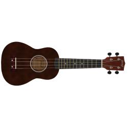 ffalstaff Ukulele Soprano 21" Superior Satinato con borsa (Natural Scuro)