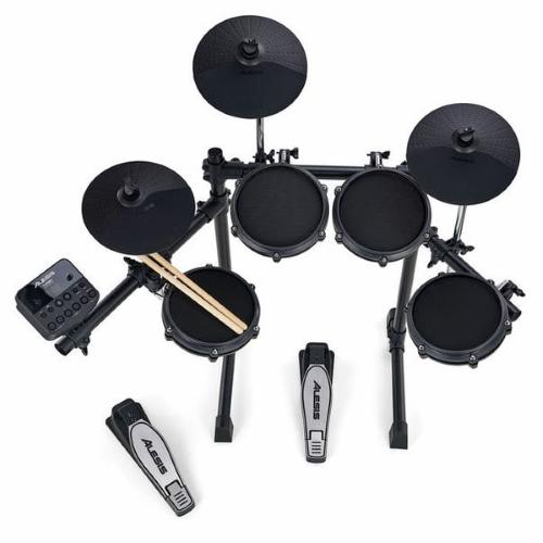 ALESIS Batteria Elettronica Turbo Mesh Kit con 8 Pad con Pelli Mesh 