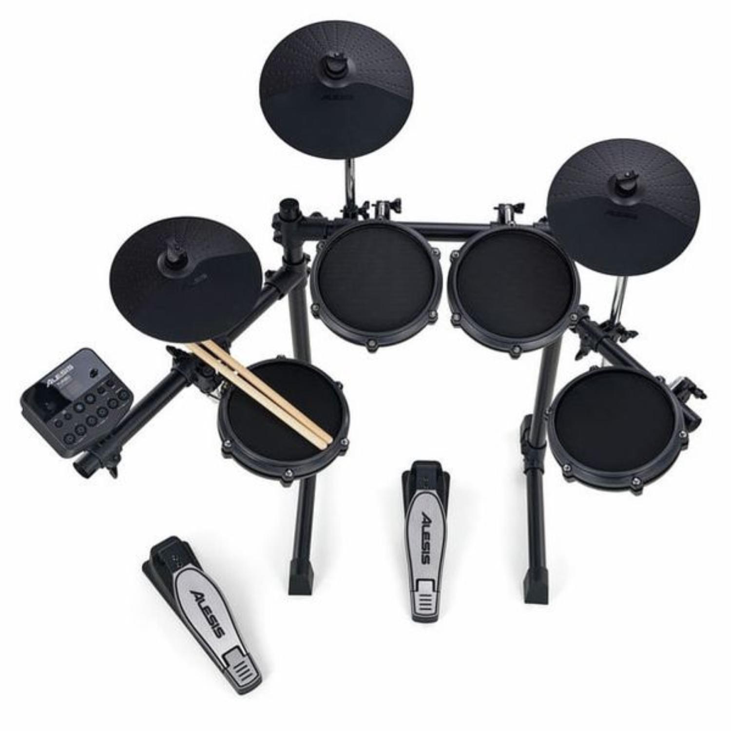 ALESIS Batteria Elettronica Turbo Mesh Kit con 8 Pad con Pelli Mesh 