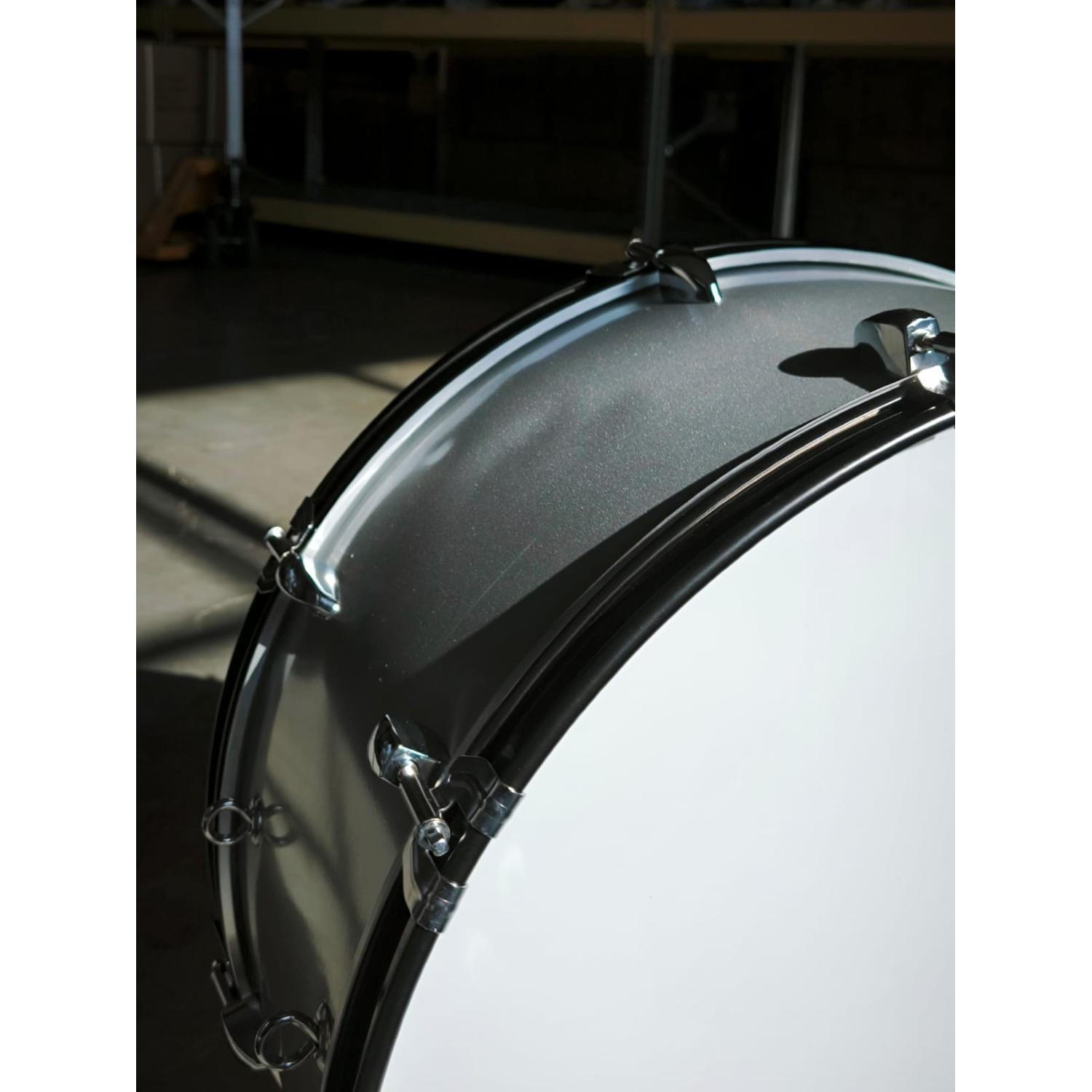 ffalstaff Grancassa da Banda 24"x12" in Alluminio con Tracolla e Battente (ammaccatura laterale)