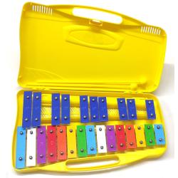 ffalstaff Metallofono Cromatico 25 Note con Piastre Colorate (Senza Battenti)