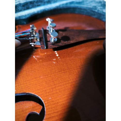 ffalstaff Violino 4/4 Massello "Accademy" Finitura Lucida, parti in Palissandro, Arco Superior, colofonia Rosin (Piccoli difetti estetici - B-Stock)