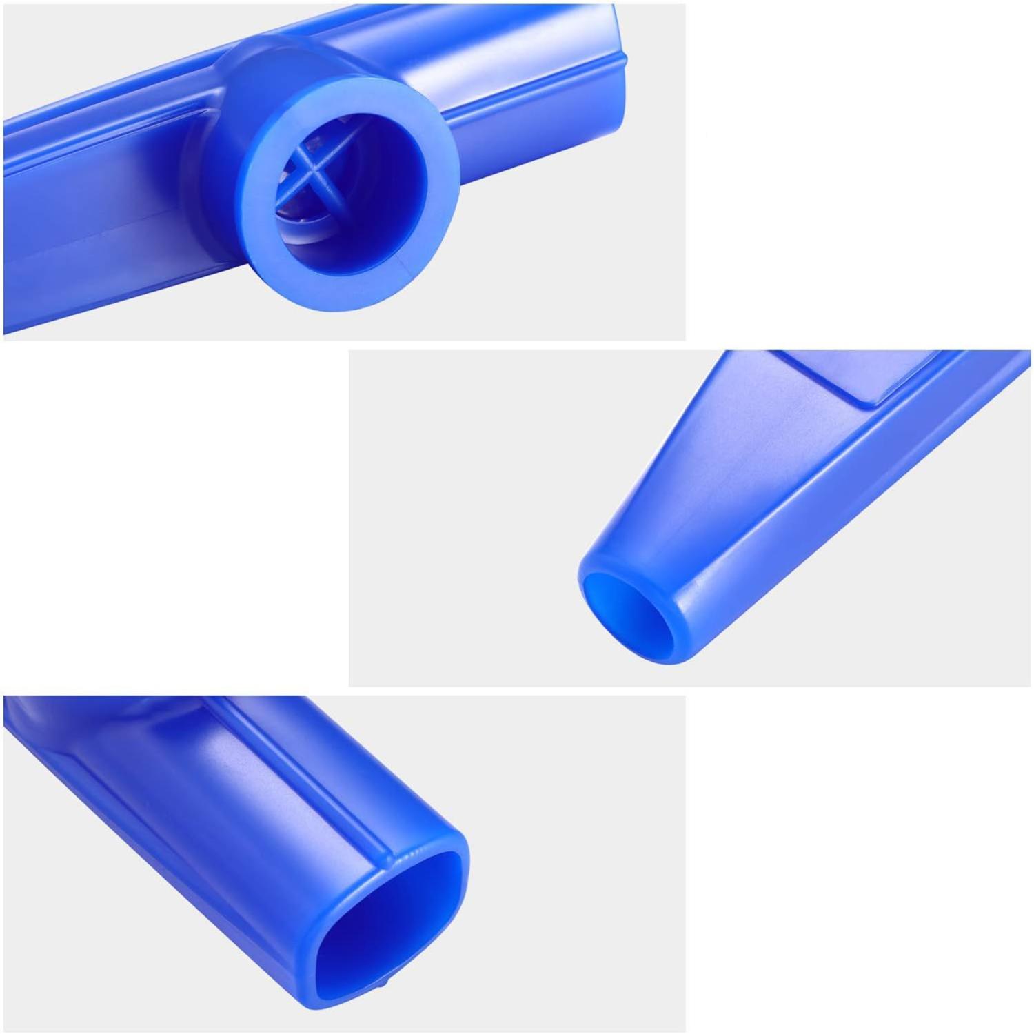ffalstaff Kazoo Colorati in Plastica Resistente - Ideale per Bambini e Adulti (5 colorazioni differenti - Blu, Viola, Giallo, Rosso, Verde)