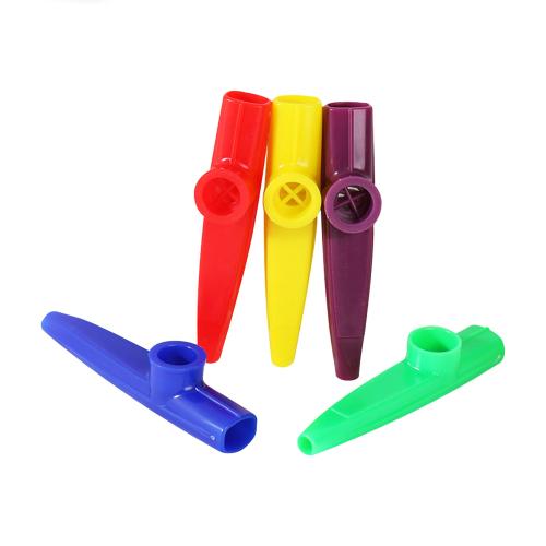 ffalstaff Kazoo Colorati in Plastica Resistente - Ideale per Bambini e Adulti (5 colorazioni differenti - Blu, Viola, Giallo, Rosso, Verde)