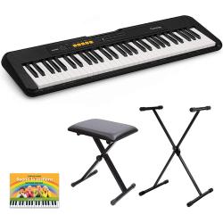 CASIO CT-S100 Tastiera elettronica 61 tasti, leggio incluso con tastiera, stand, panchetta e fantastico E-Book di melodie celebri per Casio
