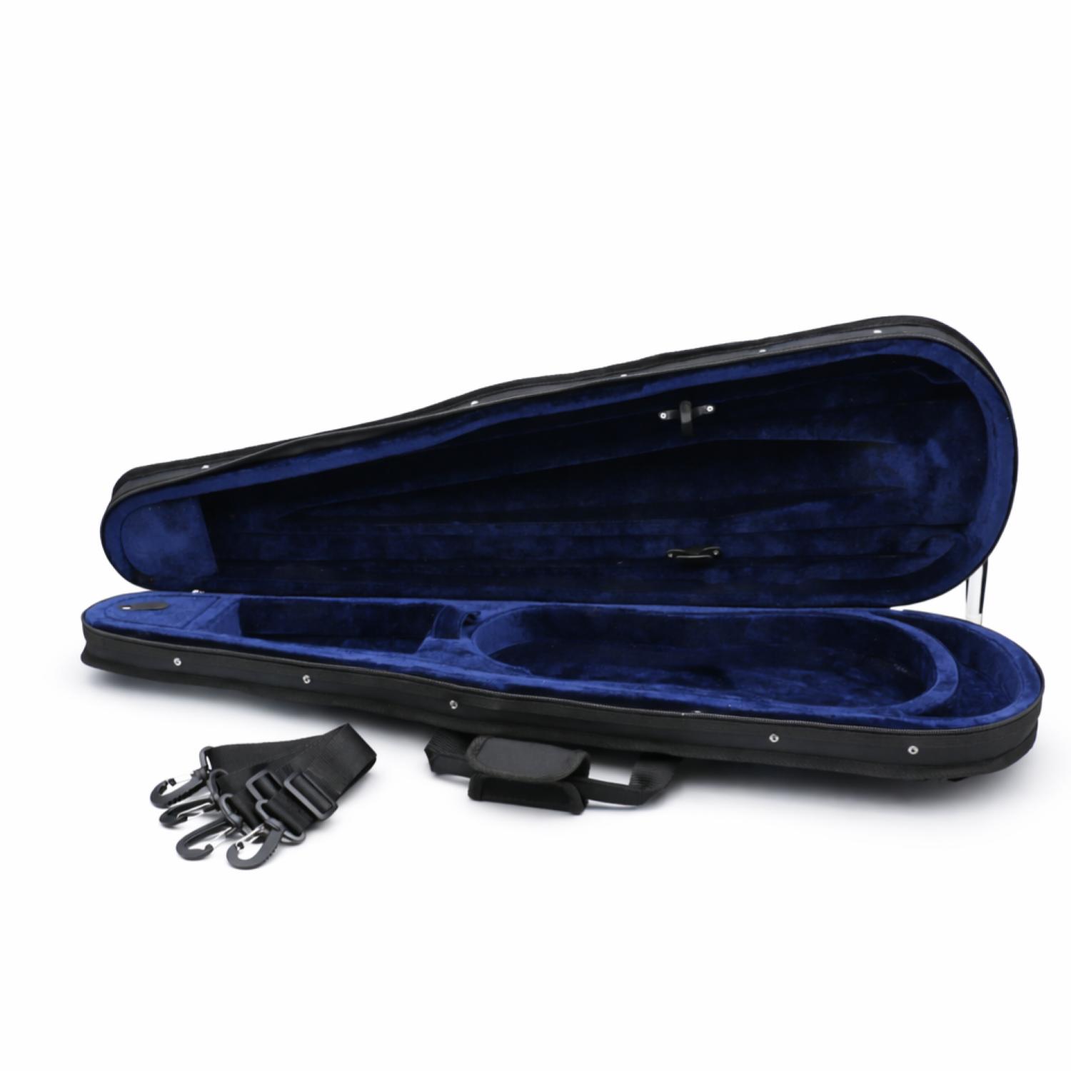 ffalstaff Custodia Sagomata per Violino 4/4 "Deluxe" (Rosso/Nero)