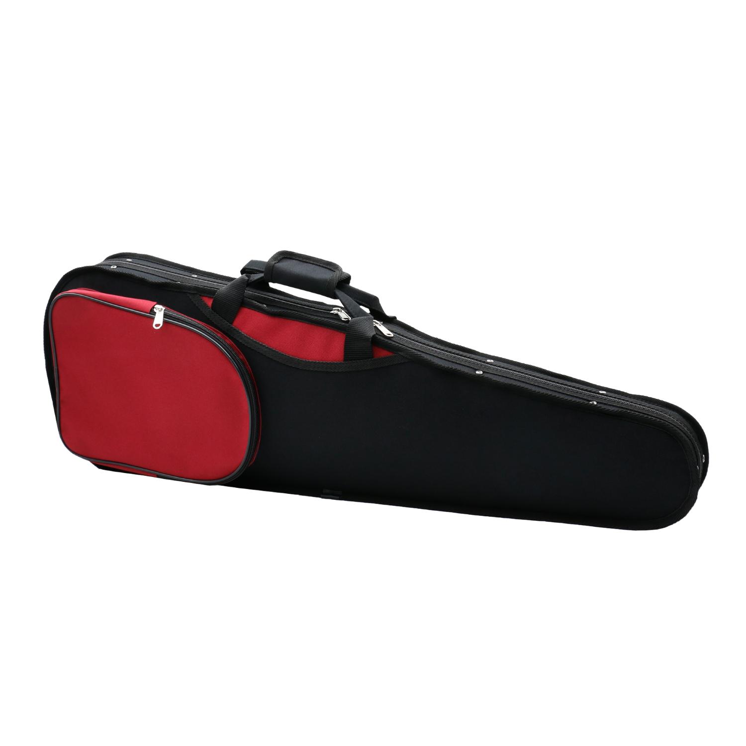ffalstaff Custodia Sagomata per Violino 4/4 "Deluxe" (Rosso/Nero)