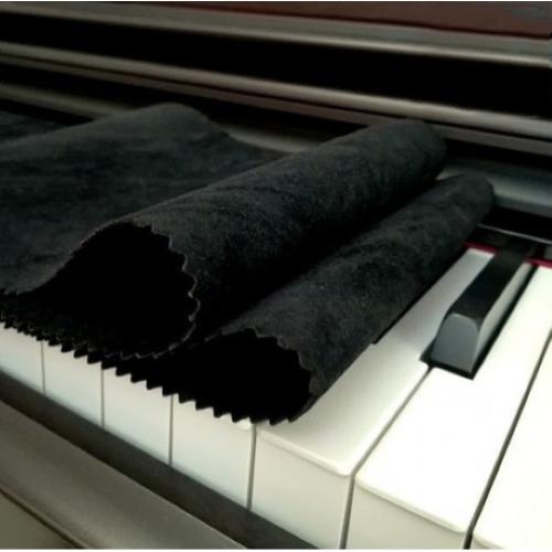 ffalstaff Panno copritastiera morbido per Pianoforte (nero)