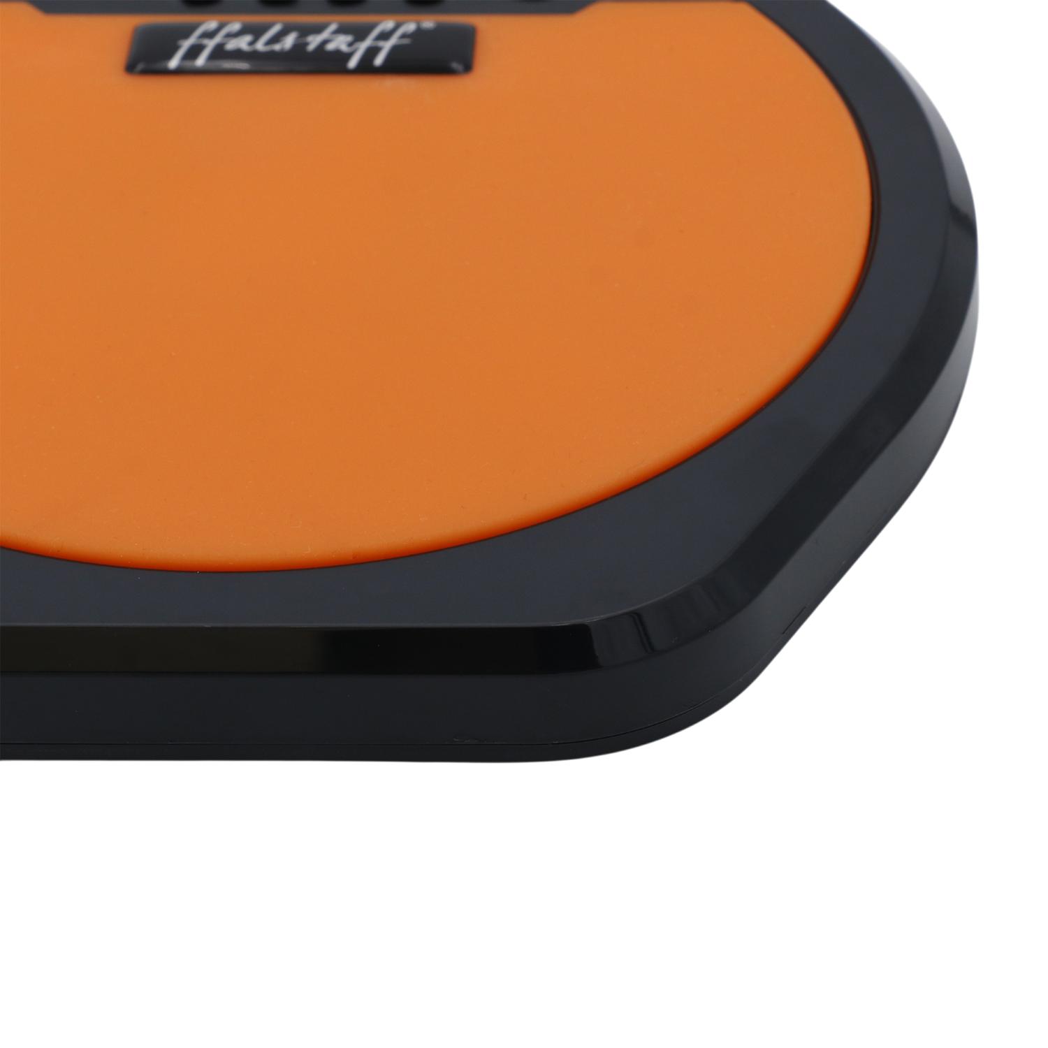 ffalstaff Pad Allenatore Elettronico Digitale da 8" con Metronomo e Display LCD (Arancione)