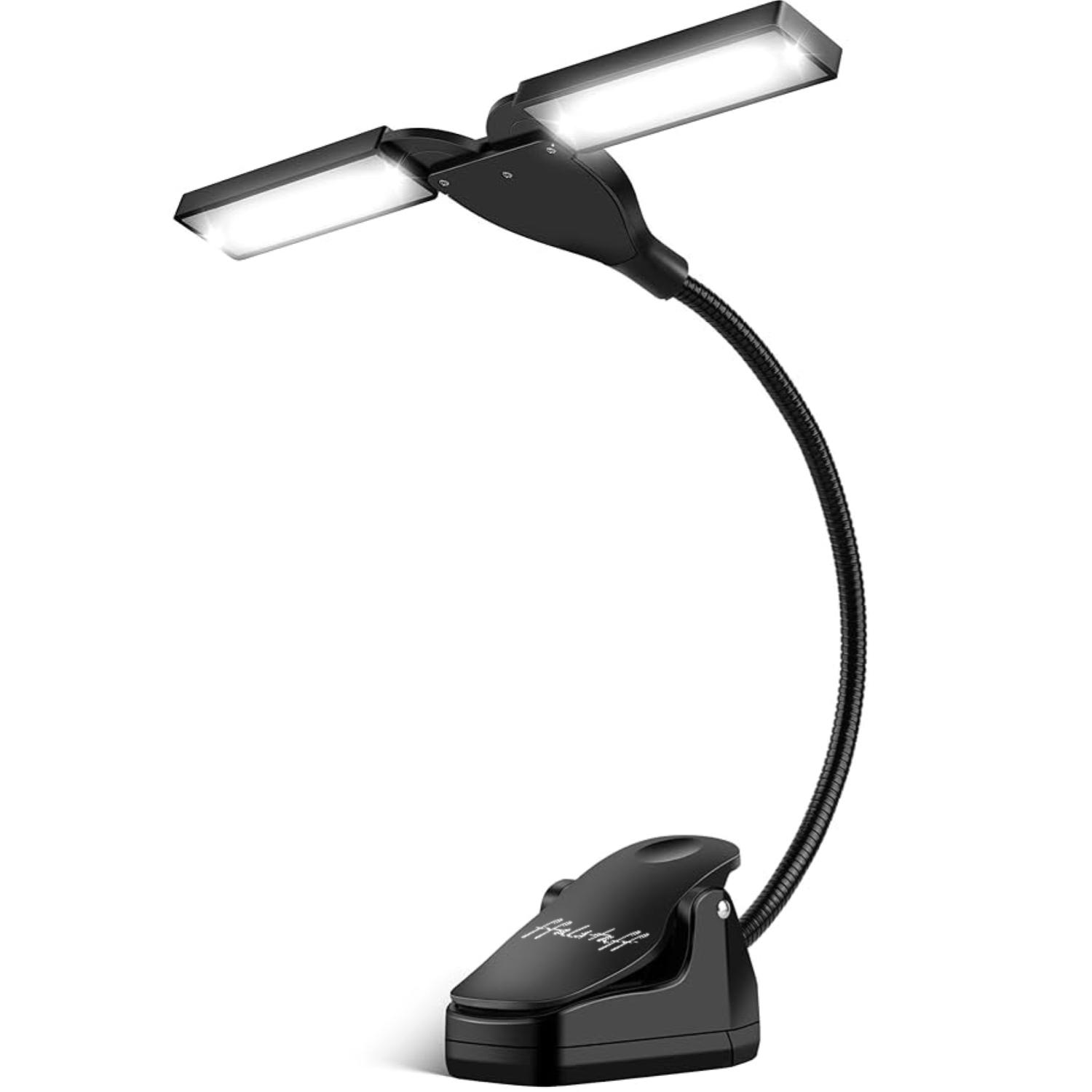 ffalstaff Luce a pinza da leggio con braccio regolabile 28 LED e 3 Livelli di Luminosità