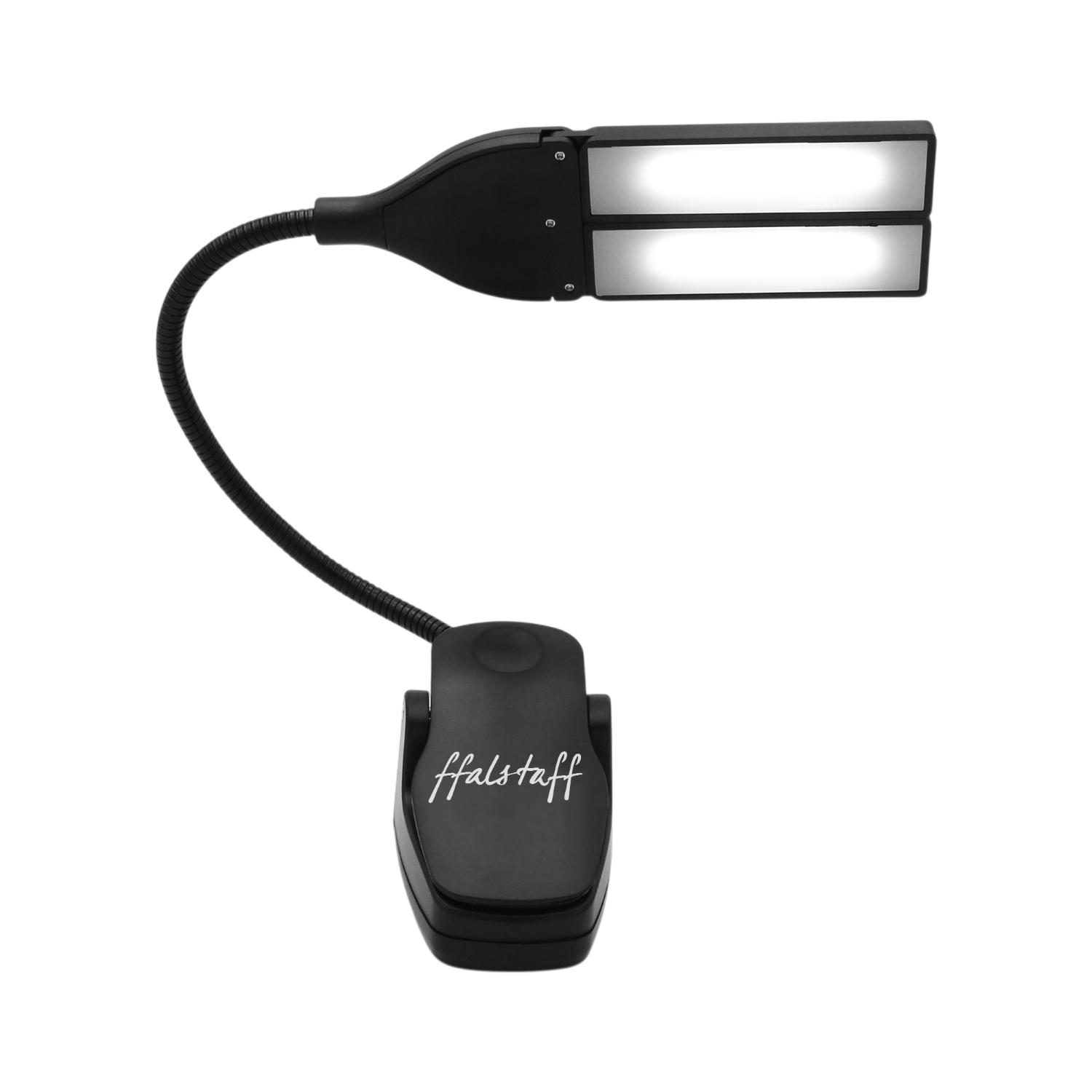 ffalstaff Luce a pinza da leggio con braccio regolabile 28 LED e 3 Livelli di Luminosità