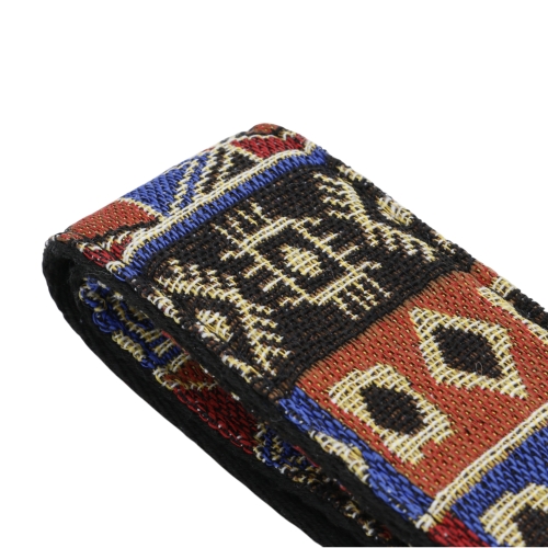 ffalstaff Tracolla Superior regolabile in tessuto ricamata con terminali in pelle (Fantasia Etnica Cairo)