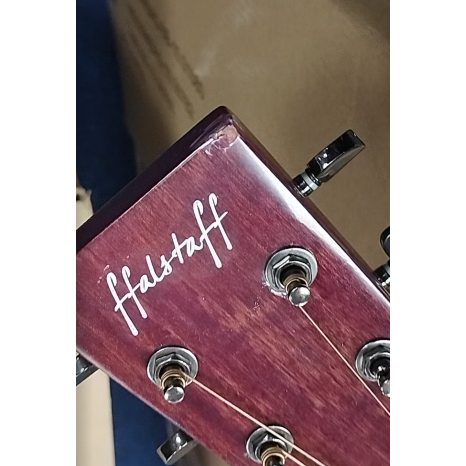 ffalstaff CD60CE Chitarra Acustica Elettrificata Cutway con Top in Abete (Lesione su Paletta e Manico)