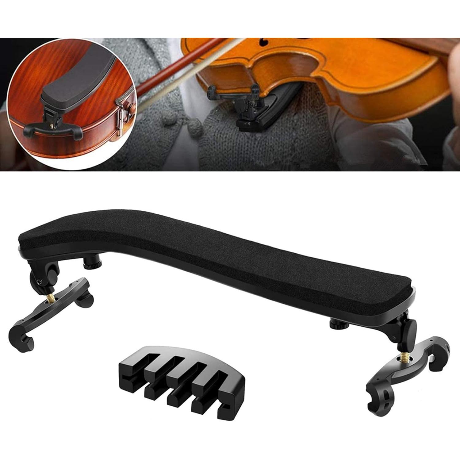 Spalliera Regolabile per Violino in gomma tipo Kun (4/4 e 3/4) con Sordina per Violino