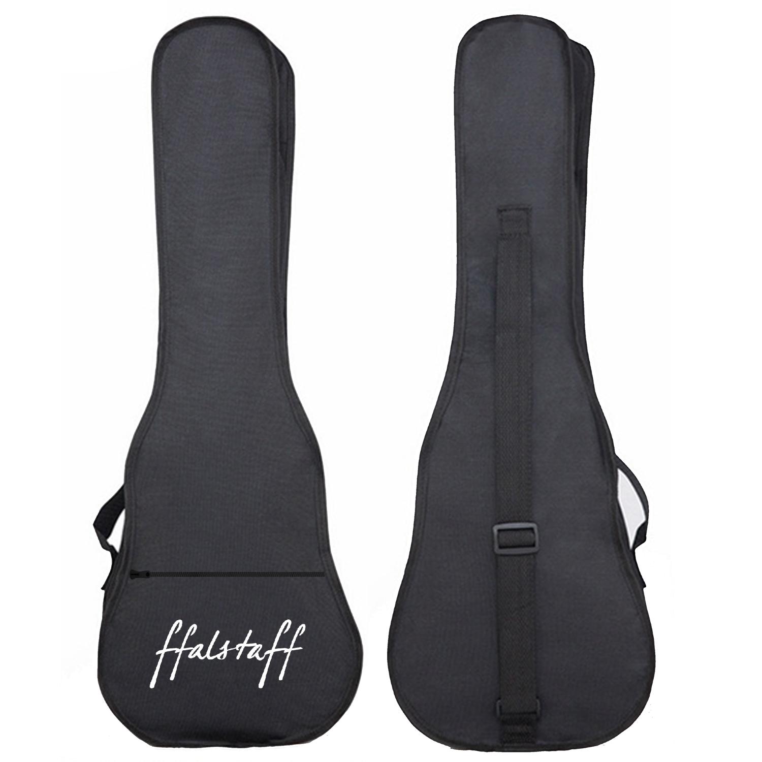 ffalstaff Ukulele Soprano 21" Superior Satinato con borsa, metodo rapido e kit 5 plettri (Arancione)