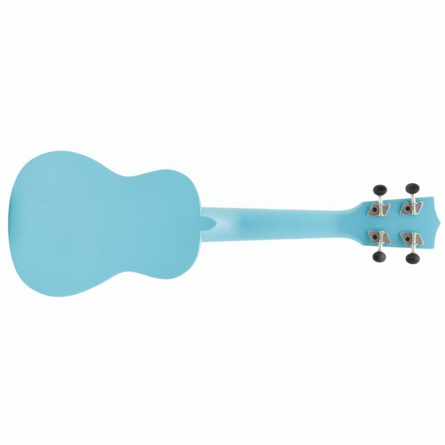 ffalstaff Ukulele Soprano 21" Superior Satinato con borsa, metodo rapido e kit 5 plettri (Celeste)