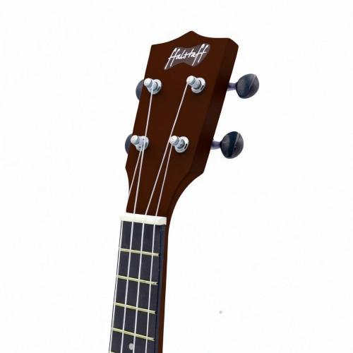 ffalstaff Ukulele Soprano 21" Superior Satinato con borsa, metodo rapido e kit 5 plettri (Marrone)