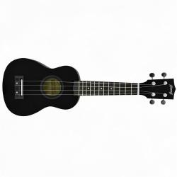 ffalstaff Ukulele Soprano 21" Superior Satinato con borsa (Nero)