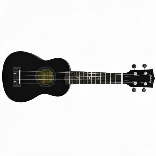 ffalstaff Ukulele Soprano 21" Superior Satinato con borsa, metodo rapido e kit 5 plettri (Nero)