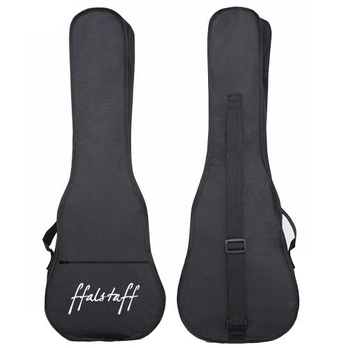 ffalstaff Ukulele Soprano 21" Superior Satinato con borsa, metodo rapido e kit 5 plettri (Rosso)