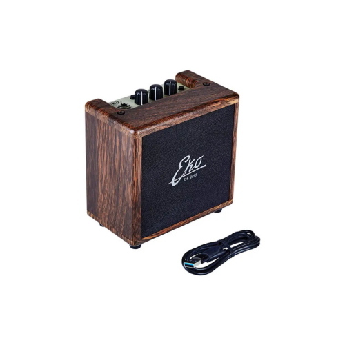 EKO PACK Chitarra Elettrica ST-100 con Amplificatore, Tracolla, Accordatore, Cavo e Corde (Nero)