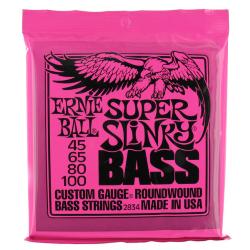 ERNIE BALL 2834 Super Slinky Corde per Basso 4 Corde .045/.100