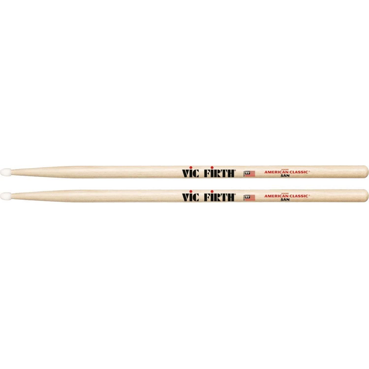 Bacchette & Spazzole VIC FIRTH American Classic 5AN Bacchette per Batteria  Punta Nylon