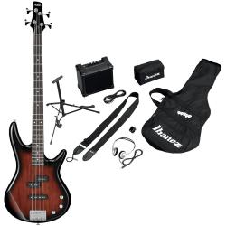 IBANEZ IJSR190-WNS Jumpstart Kit Basso Elettrico (Walnut Sunburst)