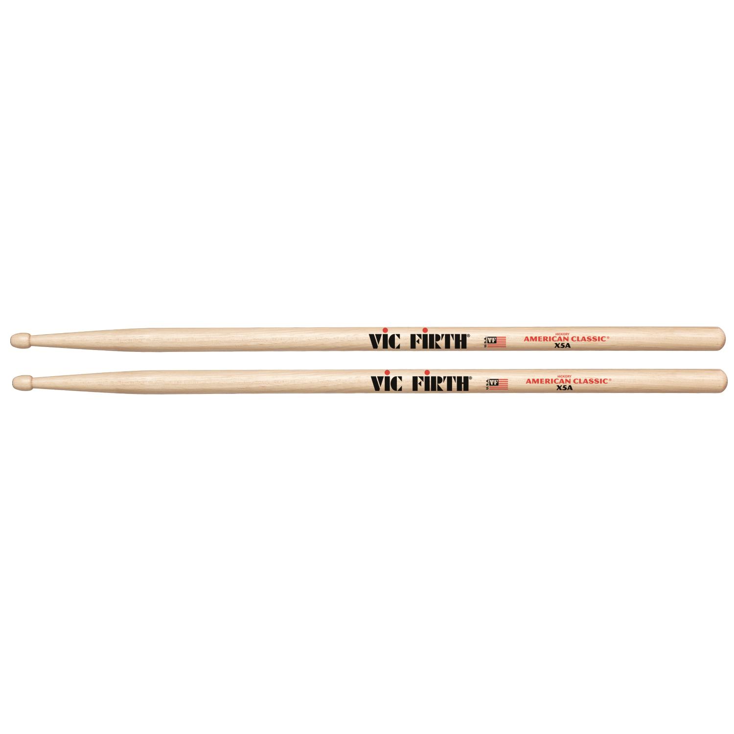 Bacchette & Spazzole VIC FIRTH American Classic X5A Bacchette per Batteria  Punta Legno