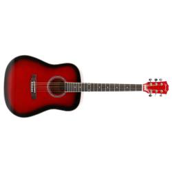 ffalstaff FG414 Chitarra Acustica con Top in Abete (Red Brown)